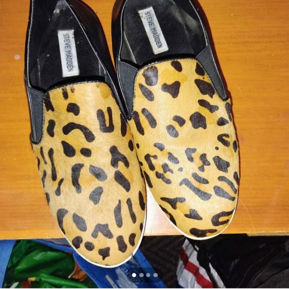 Steve Madden Leopard Print Slip-On Shoes